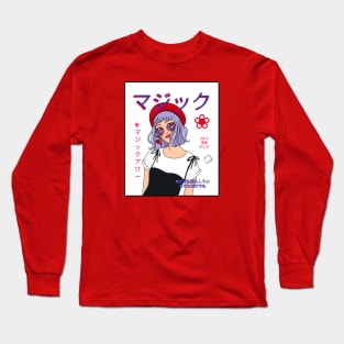 Cherry Anime Pop Star Magazine Cover Long Sleeve T-Shirt